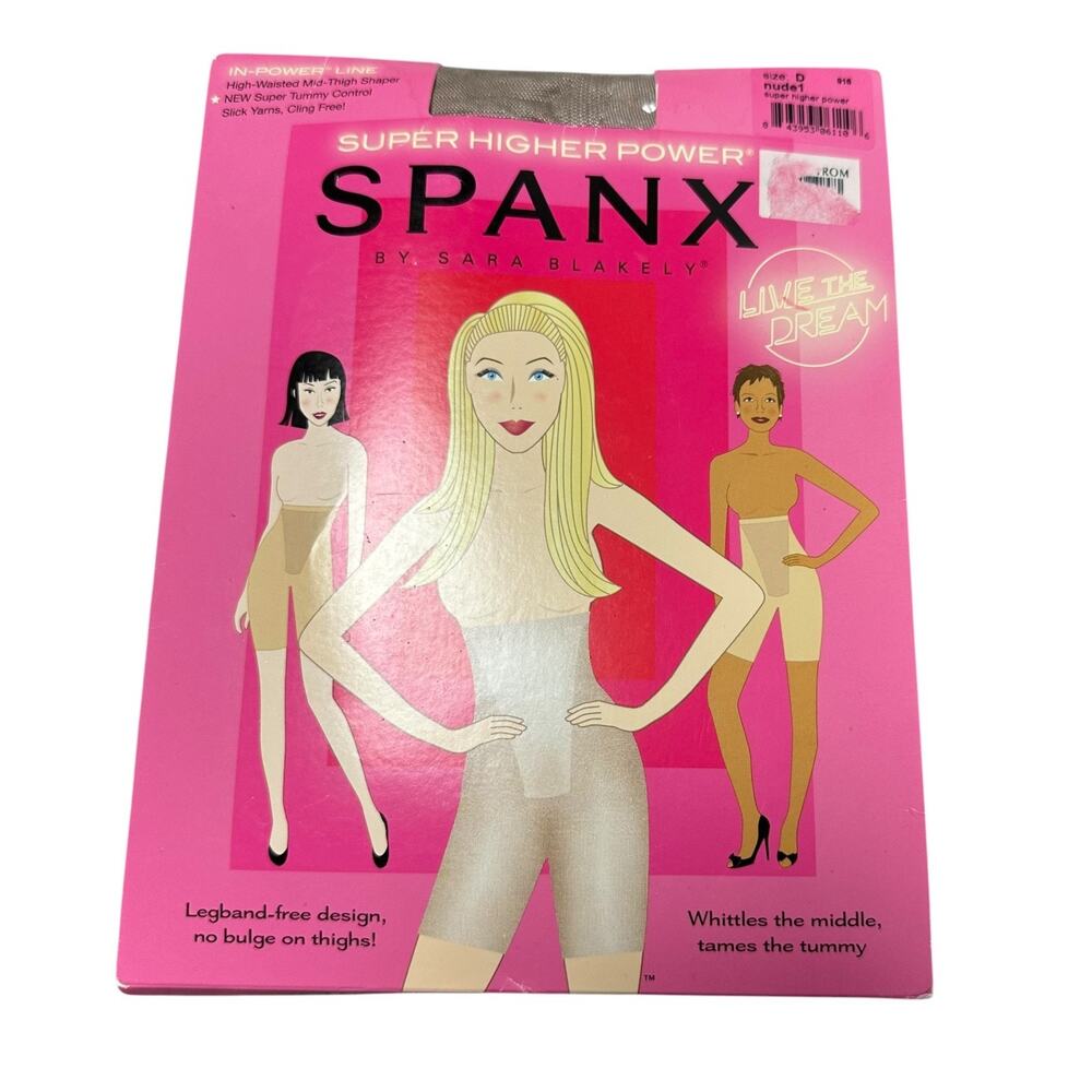 NWT Spanx Super Higher Power Nude 916 Shaper Waist Thigh Tummy Control Sz D XL